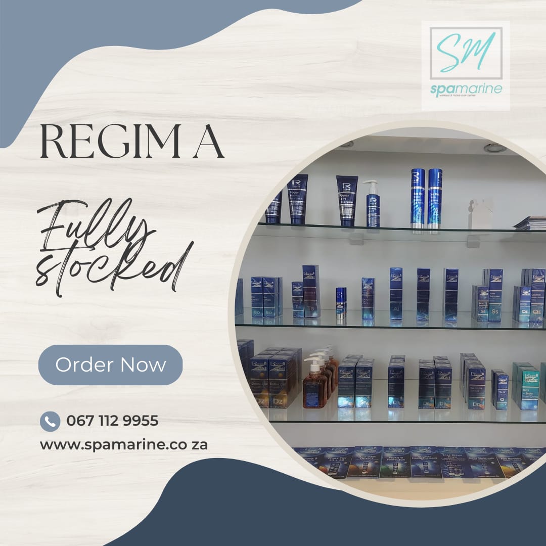 Regim A skincare products in store